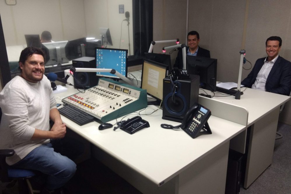 Guilherme Marques, da Siemens Healthineers, e Cesar Ferreira Amorim, da EMG System, participam do programa Start Eldorado / Divulgação