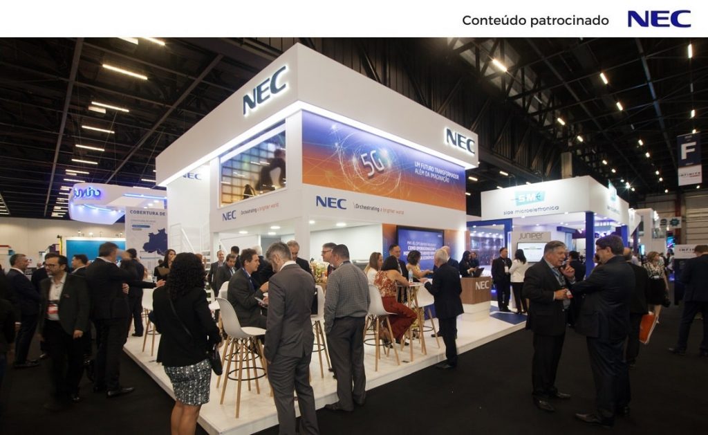 Empresa demonstrou soluções de parceiros no Futurecom / Claudio Rossi/NEC 