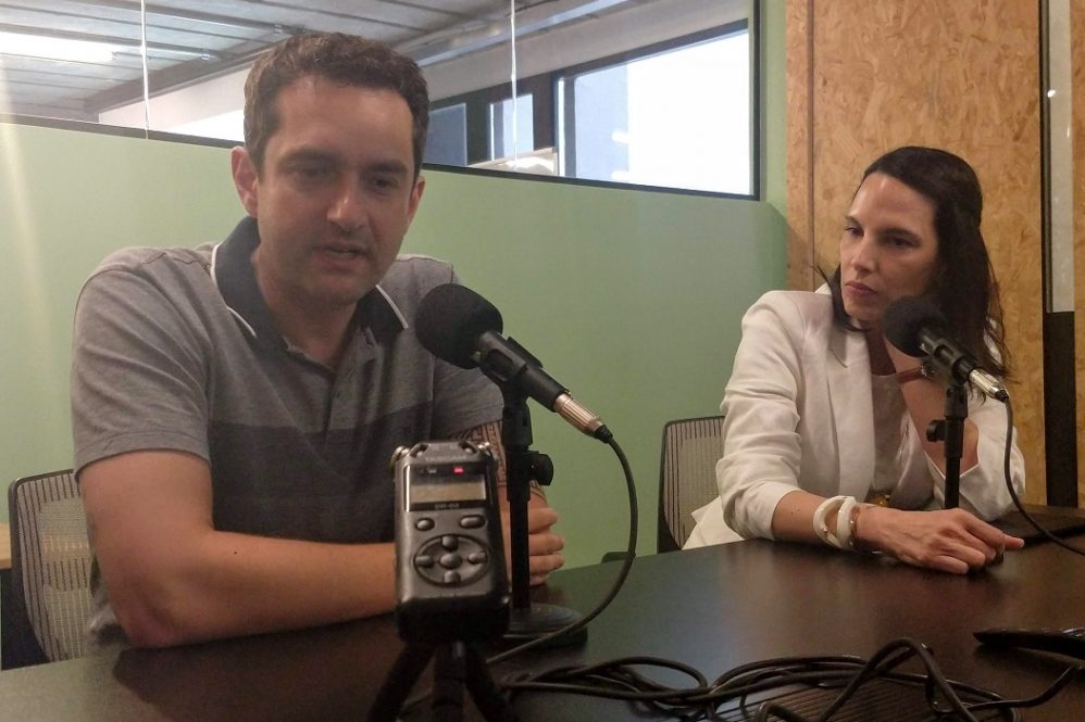 Daniel Franco e Mariane Cunha participaram do inova.jor cast / Gabriel Rodrigues/inova.jor